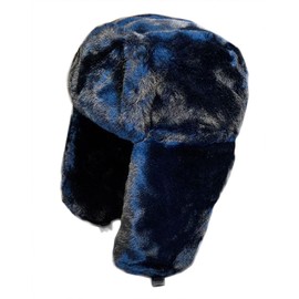 Caissip Women's Trapper Hat Faux Fur Winter Hats Fuzzy Russian Hat with Buckle Trooper Warm Ski Cycling Ear Flap Hat 2024 A Black