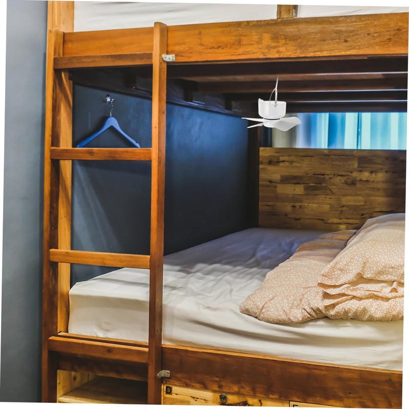 LABRIMP Portable USB Ceiling Fan with Timer No Drill Design