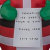 Holiday Time Airblown Inflatable 4' ft Lighted Santa's List Christmas.