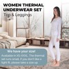 Ultra Dry Conjunto de ropa interior térmica para mujer; capa