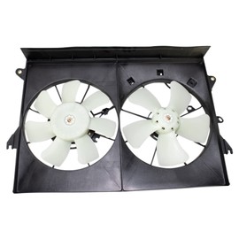 TRQ Radiator Dual Cooling Fan Assembly Compatible with 2005-2010 Scion tC SC3115101