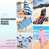 Microfiber Beach Towel Extra Large (UK Company) - Lightweight Blue