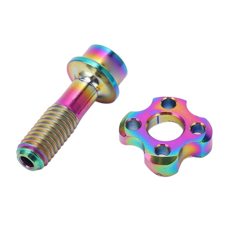 RISK Bike Front Derailleur Screw Gasket Kit Hollow Titanium Alloy