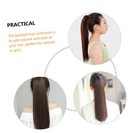 OHPHCALL Long Straight Hair Topper Wig Hair Topper for Women Ponytail Extensions Ponytail Wig