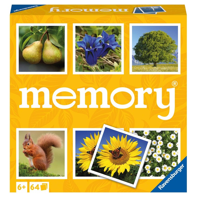 Ravensburger Nature Memory Game - Matching Picture Snap Pairs for