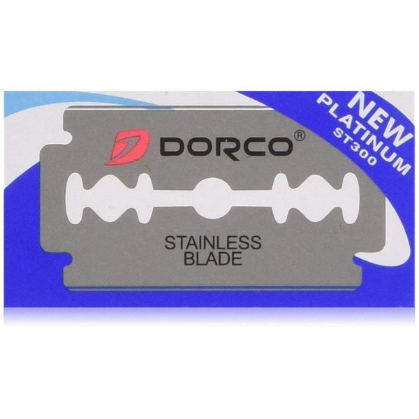 DORCO ST-300 PLATINUM RAZOR BLADES. 1 BOX. 100 BLADES.