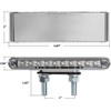 Partsam 2Pcs 6.5" Double Face Truck Semi Trailer Light Bars