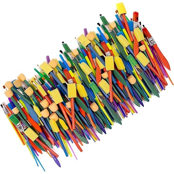 Horizon Group USA Paint Brushes - Assorted Sizes, Set of