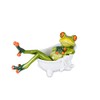 Decorative Frog in Bath – Light Green – 14 cm