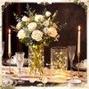 Dinifee 6 Pack Glass Cylindrical Vases with 20 LED Lights