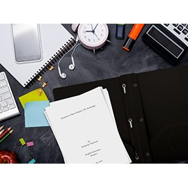 Better Office Products - Carpetas de plástico negro de 2 bolsillos con puntas, peso pesado, tamaño carta, paquete de 24, con 3 clips de metal para suj