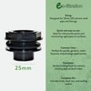 eco-filtration - 25mm Threaded Tank Connector | Bulkhead PVC Plumbing