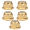 50Pcs Flange Nut Pure Copper Lock AntiSkid AntiLoose Fasteners Set