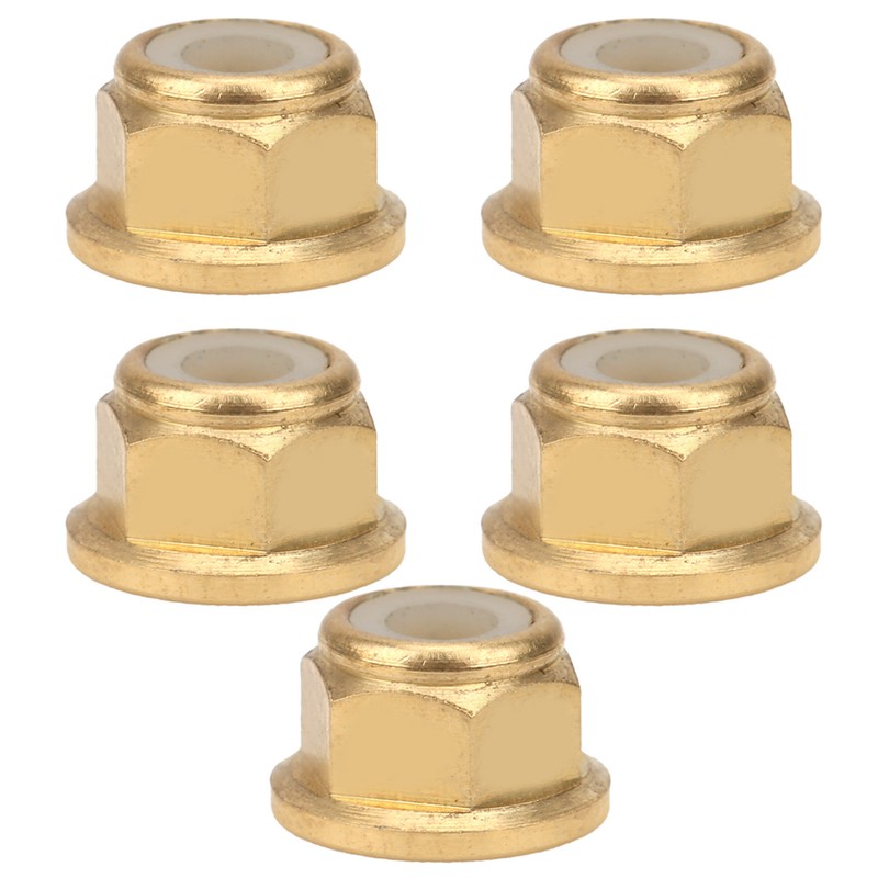 50Pcs Flange Nut Pure Copper Lock AntiSkid AntiLoose Fasteners Set