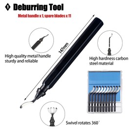 61Pcs 3D Printer Tools Kit Essential, 3D Printing Tools Kit with Case, 3D Printer Accessories, Deburring Tool,Nozzle Cleaning,Scraper, Cutter for Model Removing Crafting Deburring Cleaning