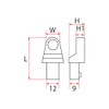 Pro-Auto WPC-B10 Replacement Digital Torque Wrench Glasses Head 0.4 inch