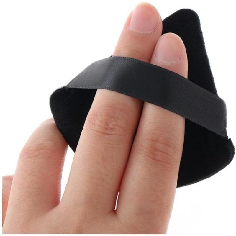 Set of 2 Powder Puff Triangle Velvet Mini Face Makeup