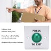 Door Release Button Stainless Steel 12‑24V Push to Exit NO
