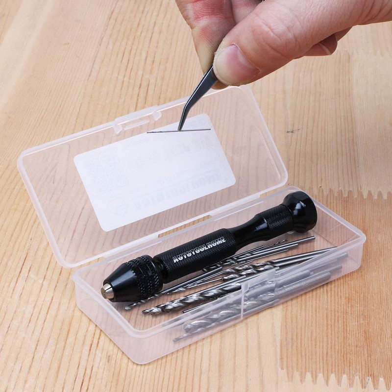 Precision Pin Vise Hand Drill with 25pcs Micro Twist Drill