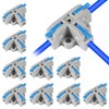 10Pcs T-Shape Lever Nut Connector, Compact Wire Conductor Connector,Quick Splitter