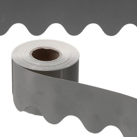 PATIKIL Bulletin Board Border, 65.5 Feet Poster Chalkboard Cork Decoration Trim Scalloped Borders Wall Decor for Classroom Office Locker, Gray