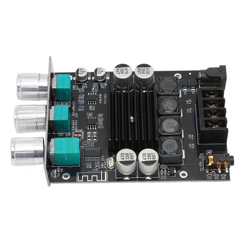 Power Amplifier Module Dual Channel Subwoofer 100Wx2 DC12‑24V BT 5.0