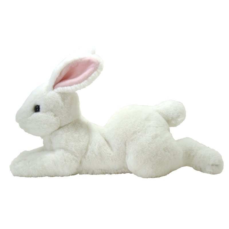 Knee Rabbit Plush, White, S P-3782