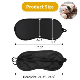 Dyrfolm 100 Pcs Eye Mask Sleeping,Blindfold Eye Cover,Sleep Mask Bulk with Elastic Strap and Drawstring Bags,Soft Sleep Eye Mask Shade Cover Blindfolds for Party Games Travel Sleep Women Men,Black