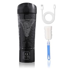 Wenosda Electric Protein Shaker, 700ml Automatischer Protein Mixer, Shaker Proteinshake USB Wiederaufladbar, Elektrischer Eiweiß Shaker mit Bürste BPA-frei Premium Eiweißshaker für Fitness Sport Yoga