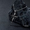 CEKAMA Nail Cross Necklace for Men & Boy Sterling Silver