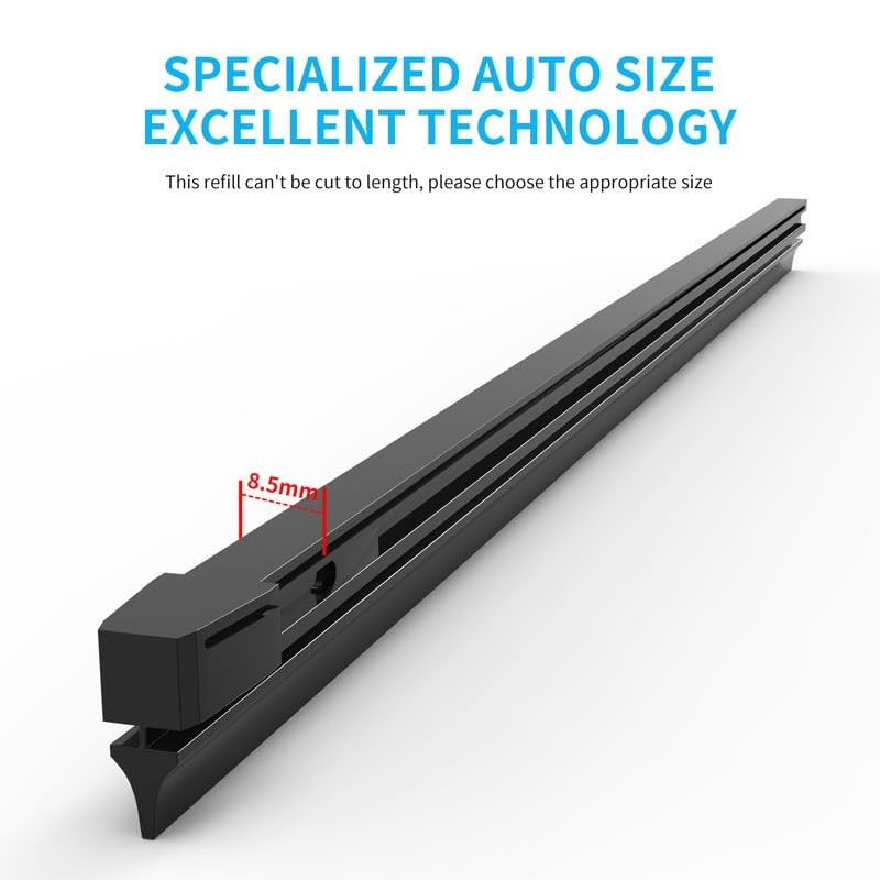 Wiper Blade Refill, 26" + 24" Wiper Refill 8.5 mm