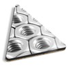 1 x Triangle Coaster - Silver Nuts for Bolts Engineering