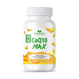 Sundhed Natural CoQ10 Max | 800 mg Antioxidante | Apoyo Cardiovascular, Energía y Estamina.