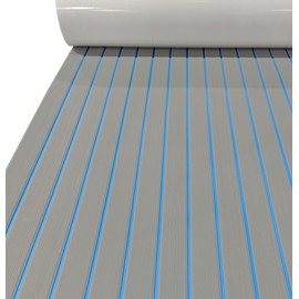 Hjdeck Boat Flooring EVA Foam Decking Sheet 94.5"x23.62" Self-Adhesive Boat Flooring Foam Boat Carpet Cushioning Helm Pad Marine Carpet for Boat Yacht Kayak Decking Swimming Pool RV Stairs