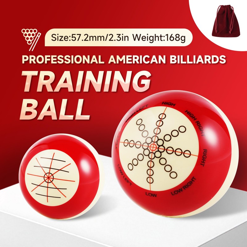 Training Cue Ball Billiards Practice Trainer Artifact Profession Resin Standard