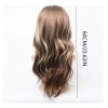 Generic Peluca Para Mujer, Pelo Largo Y Rizado, Degradado, Marrón,