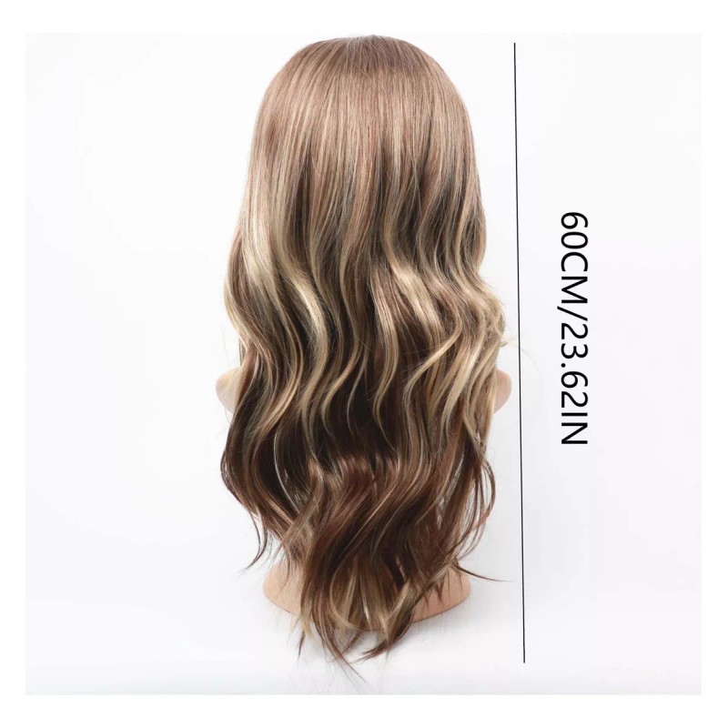 Generic Peluca Para Mujer, Pelo Largo Y Rizado, Degradado, Marrón,