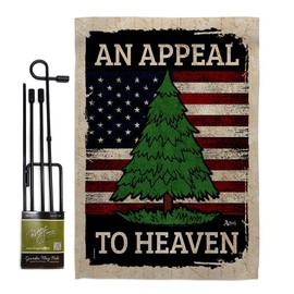 Appeal to Heaven Flag Stand Set American Flags for Outside House Vintage Decor Gadsden Pine Tree Yard Sign Historical Revolution Washington's Cruisers Patriotic Decoration Made in USA
