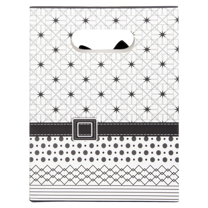 SumacLife 12 PCS Flowers and Bow Medium Paper Gift Bags