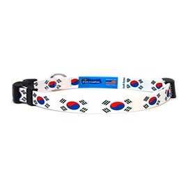 South Korean Cat Collar | Breakaway Cat Collar | Safety Release Buckle | South Korea Flag | USA Made