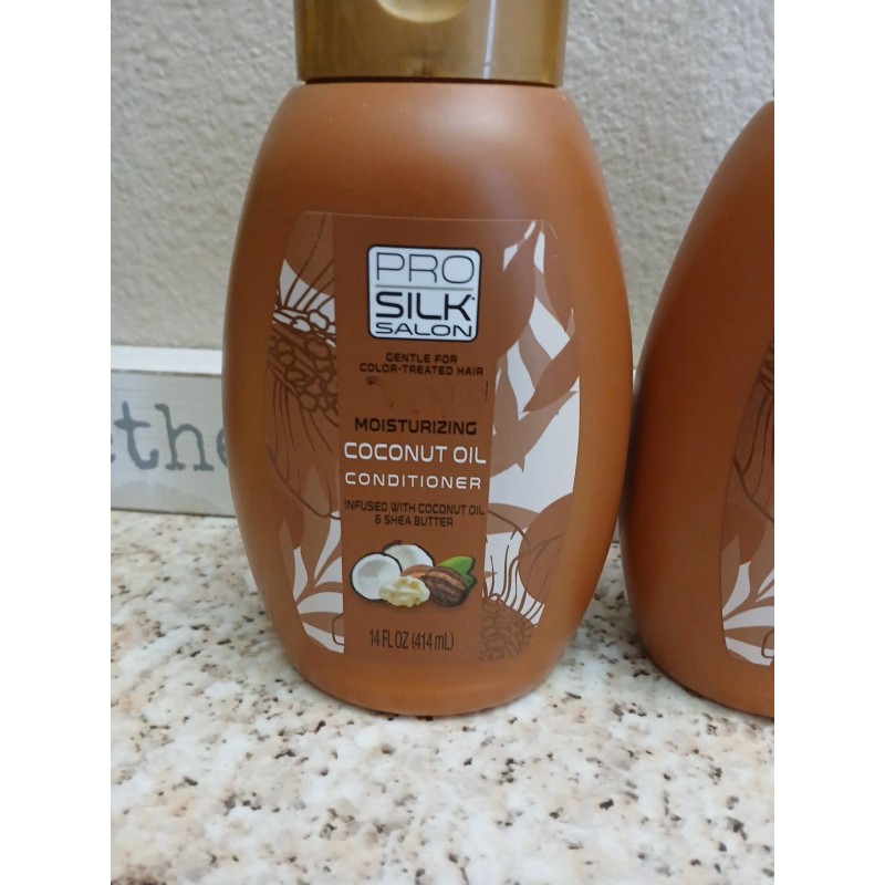 PRO SILK SALON 2pk PRO SILK SALON MOISTURIZING COCONUT OIL