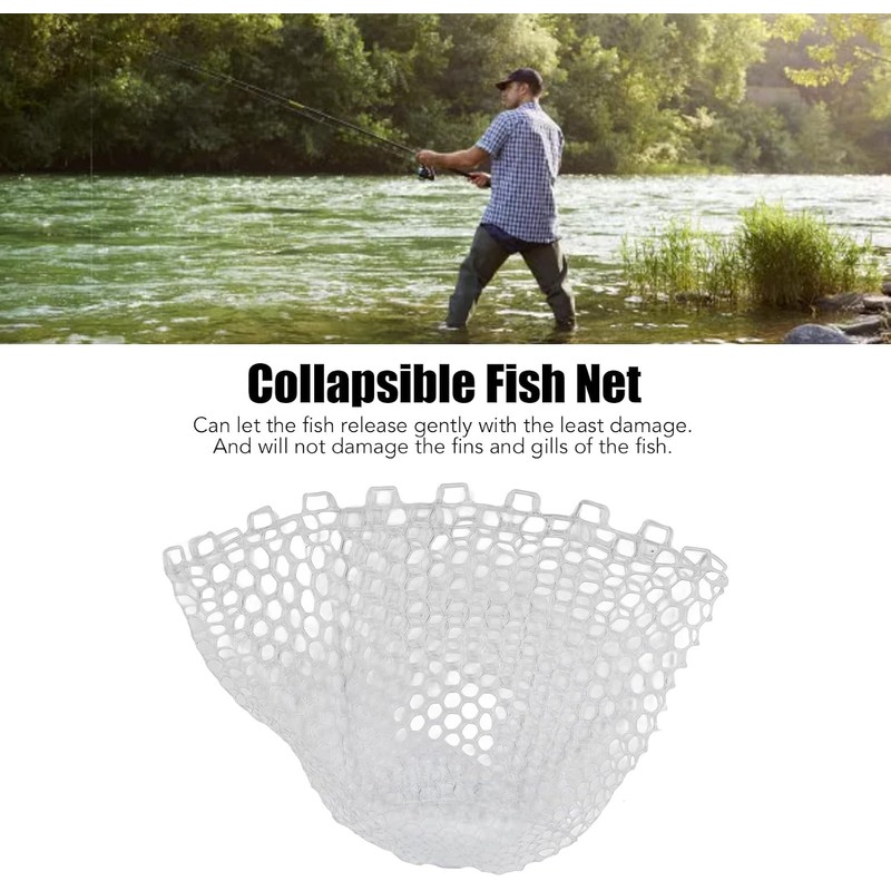 Red de Pesca OUKENS de Goma Blanca 44x47 cm –