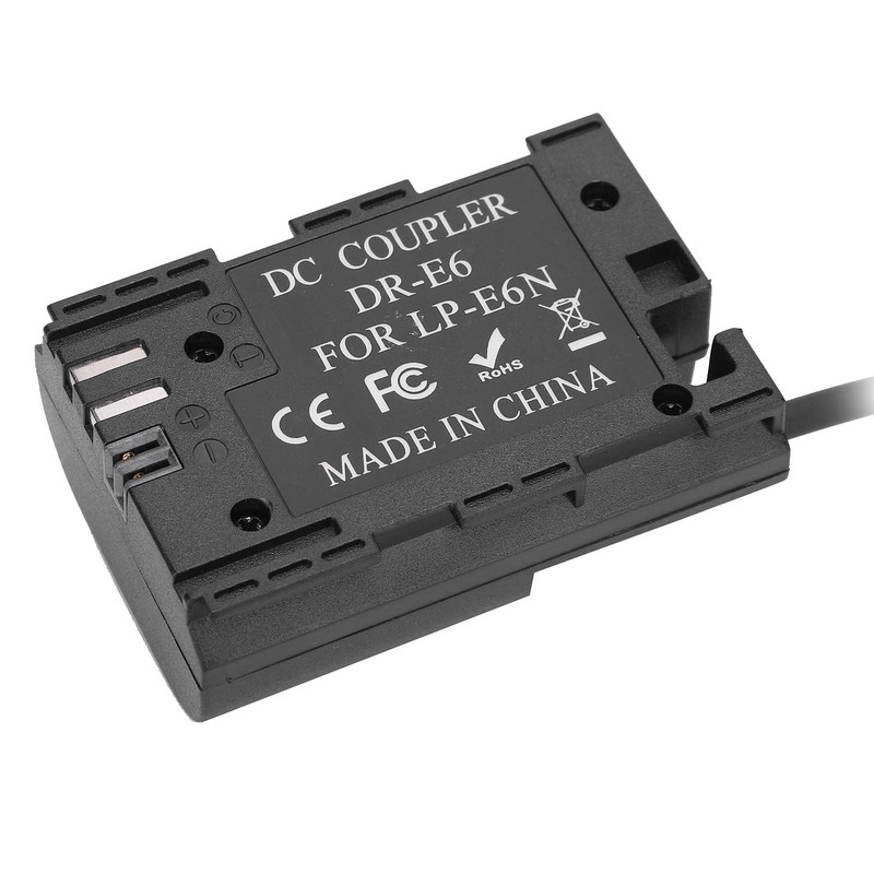 DC Port to LPE6 Full Decoder Dummy Battery Fit for