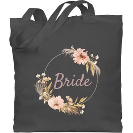 Shirtracer - Cotton Bag - Hen Party Women - Bride Bride Boho, 2 Dark Grey, Unit size