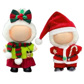 2 Sets of 17cm Doll Clothes，Christmas Clothes Outfit for lububu ，Clothing Accessories Compatible with 5.91-6.7 inch Dolls，Shoes Not Included