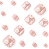 24Pcs Spring Summer Flower Press on Toenails French Tip Fake