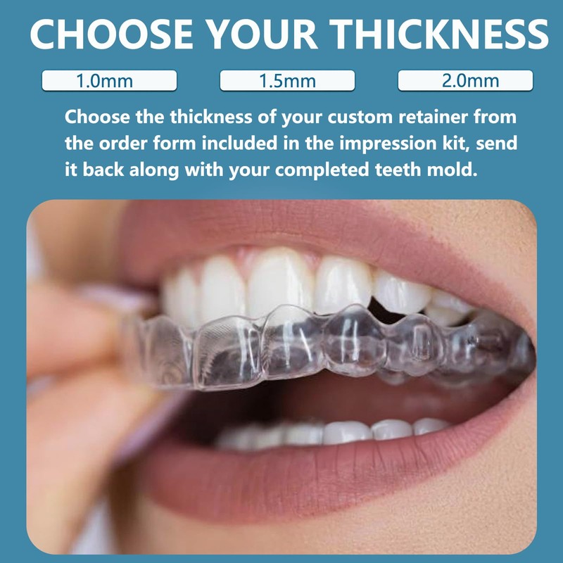 Custom Fit Retainer, Clear Retainers for Teeth, BPA-Free, Comfortable and