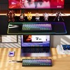 MEETION Vibekey68 Wireless Gaming Keyboard, 68-Key Tri-Mode RGB, Black