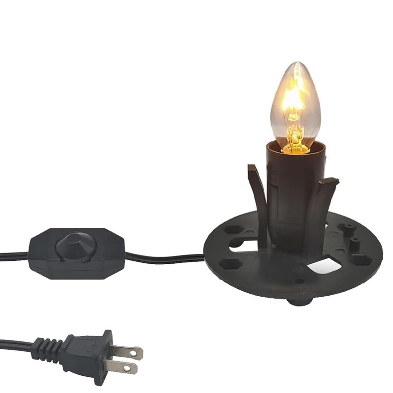 Jacqings Himalayan Salt Lamp Cord Replacement with Dimmer Switch, 5