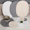 Round Natural Woven Coasters 6 - Round Braided Washable Heat